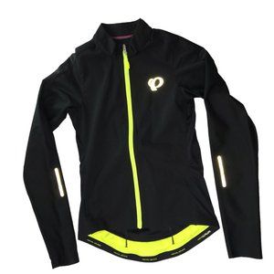 New NWOT Pearl Izumi Black Cycling Bike Bicycle Jacket with Back Pockets, Hi Vis